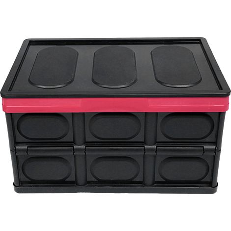 Boîte de rangement pliable pour coffre de voiture, grande capacité, en ABS noir, pour la maison et le garage, 45 x 30 x 25 cm / 17,72 x 11,81 x 9,84 pouces (1/5)