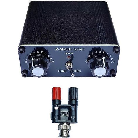 QRP Z-Match 3-28 MHz manueller Antennentuner, verbesserte Version mit Koaxial-/Symmetrie-Schalter und BNC-Adapter (1/5)