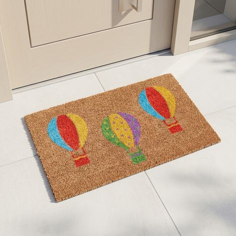 Hot Air Balloons Natural Coir Doormat (1/2)