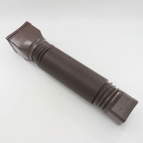 Brown retractable rainwater drainage pipe, outdoor drainage pipe extension, gutter downspout extension (1/5)