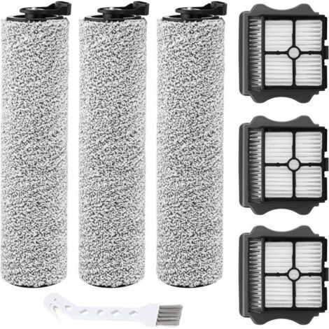 Accessoires pour autolaveuse de sol 1.0 2.0LCD/LED 3.0, 3 filtres et 3 rouleaux brosses, compatibles avec l'aspirateur eau et poussière sans fil IFLOOR PLUS/FLOOR ONE (1/3)