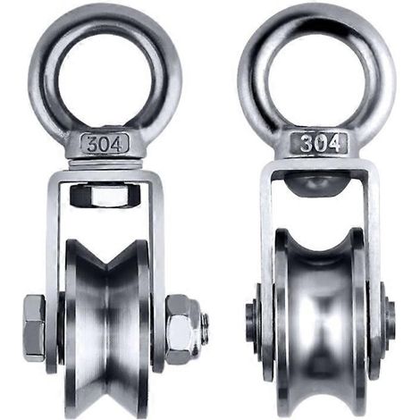 poulies pivotantes silencieuses, rouleaux de roue, bloc de poulie, rotations à 360 degrés (1/5)