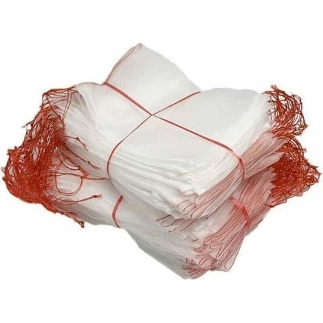 Packung mit 50 Insektennetzsäcken, Nylon-Gartenschutznetz, wiederverwendbare Obst- und Pflanzenschutzsäcke (25 x 15 cm) (1/5)