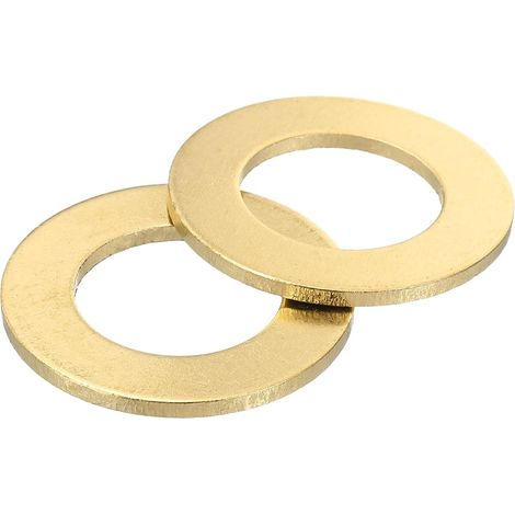 M20 Rondelle Plate, 5 Pcs Rondelles Plates à Anneau en Laiton 36mm OD 2mm Épais Joint d'Étanchéité en Métal pour Vis, Boulons, Écrous (1/5)