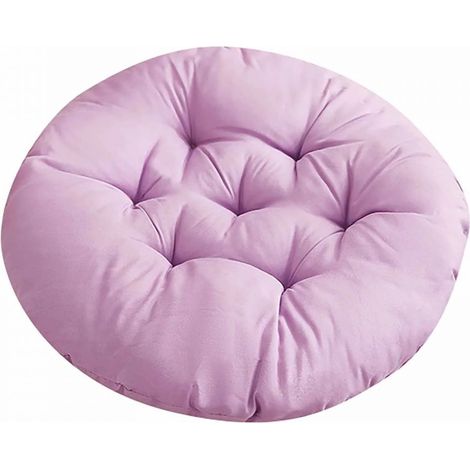 Lot de 2 Coussins ronds, 40 cm, garnis coton, lavables, pour chaises salle à manger, salon (1/5)