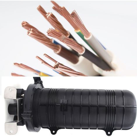Boîtier de raccordement fibre optique 96 fibres, étanche IP68, capot vertical pour connexions sécurisées (1/5)
