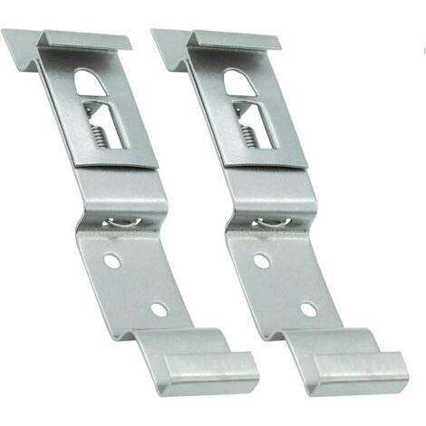 QORVA-Pack 2 Unites Porte Plaque Immatriculation 120x25 mm  Support Plaque Immatriculation Voiture Universel en Acier INOX  Plaque Immatriculation Voiture, Remorque e Camion