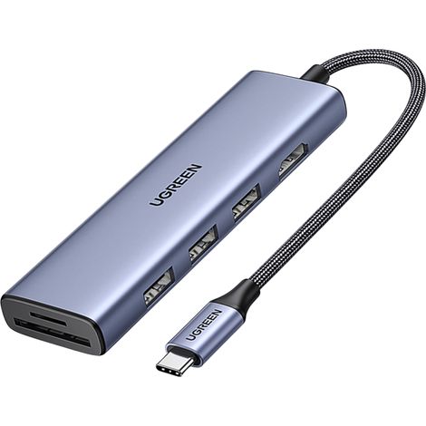 ugreen Revodok CM511 USB-C zu HDMI Hub-Adapter, 3x USB-A 3.0, SD/TF