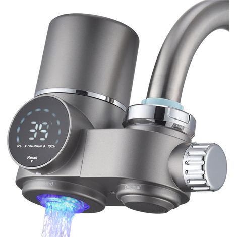 Homelody Wasserhahn Sensor, USB-Ladegerät wassersparender Sensor berührungsloser automatischer Wasserhahn, Infrarot-Sensor-Adapter Intelligenter Wasserhahn für Badezimmer, Küche (1/5)