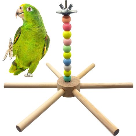 pour Perruches Calopsittes pour L'intérieur de Cage Perchoir d'exercice  Pour Cacatoès Avec Balançoire Moulin à Vent Canaris Calopsittes Stimulation Mentale Prévention De L'E (1/5)