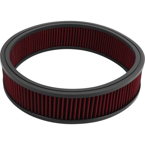 Filtre à Air Rond - Haute Débit - Lavable 35.6x7.6cm Rouge pour Ford Hot Rod (1/5)