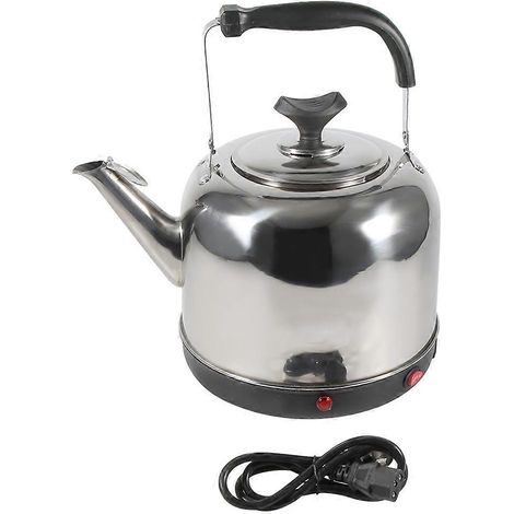 Bouilloire électrique inox 5L pour usage domestique, chauffe-eau rapide, marmite thermique de cuisine, récipient chauffant en acier inoxydable (1/5)
