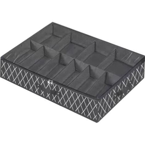 Boîtes de rangement sous lit pliables et réglables, solution de rangement de chaussures sous le lit pour la maison ou l'hôtel,noir (1/5)