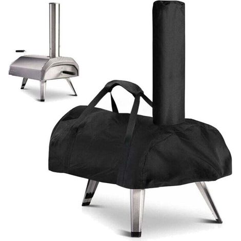 Housse de four à pizza pour Ooni karu 12 - étanche - Résistant aux intempéries - En tissu - Pour four à pizza - Noir - 81 x 42 x 21 cm, For Ooni Karu 12 (1/4)