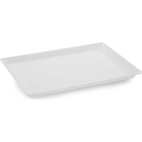 Plat en Plexiglas rectangulaire avec coins arrondis Blanc 360x250x17mm - Matériel CHR Pro