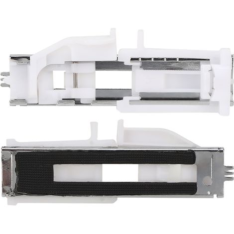 Pied pour Boutonnière, Pied de Biche pour Boutonnières à Tige Coulissante ABS + Pied de Pression Automatique en Acier Inoxydable Blanc + Argent (1/5)