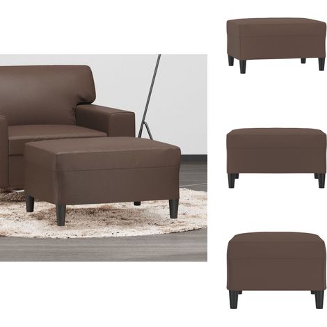 Fußhocker Braun 70x55x41 cm Kunstleder - Fußhocker - Hocker - Kunstleder - Braun - Wohnzimmer Dekoration (1/5)