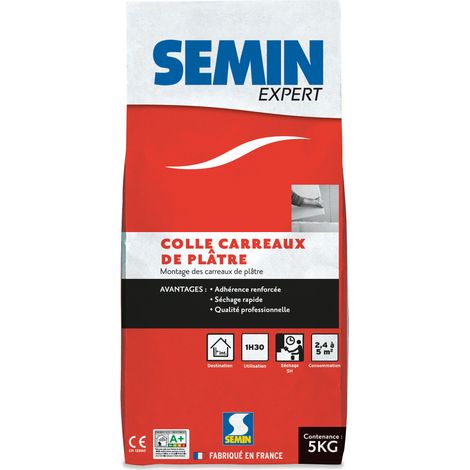 SEMIN Colla Gesso per Piastrelle, 5 kg SEMIN