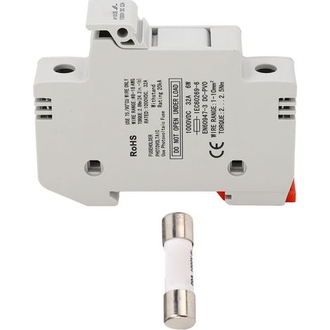 Fusible CC GYPV-32 1P 32A 1000 V CC + fusible photovoltaïque GYPV-1038 1000 V CC 20A (1/5)
