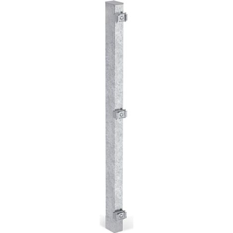 ALBERTS Zaunpfosten, inkl.Klemmlasche, verkürzt, Bohrab:400mm, feuerv60x40/875mm, Zub.im Pf. (1/2)