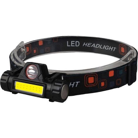 Lampe frontale LED extérieure rechargeable par USB avec aimants - Lampe frontale d'urgence (1/4)