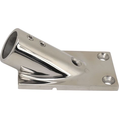 Base de Tube de bateau rectangulaire en acier inoxydable 316, matériel marin pour Yacht 25mm/1,0 pouces. (1/5)