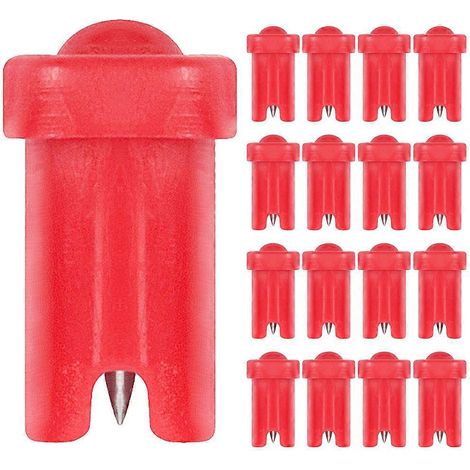 100 aiguilles pour colle à faux cils, flacon de colle, aiguilles anti-obstruction, fournitures pour extensions de cils-1.3x0.8cm-Red (1/4)