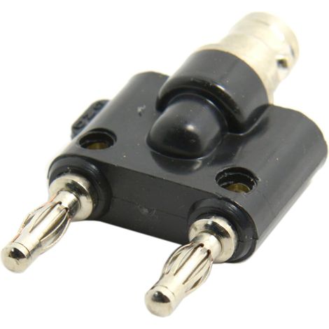 Adaptateur RF ChenYang - Prise BNC Femelle vers 2 Fiches Banane, Connecteur Coaxial pour Test Électronique et Multimètre (1/5)