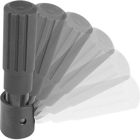 KIPP Handrad D1=80 Passbohrung mit Nut D2=12H7 B3=4 T=13,8 Querbohrung (1/4)