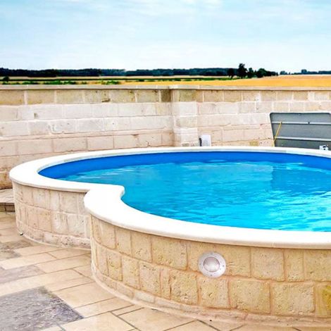 Piscina interrata o fuori terra a forma di otto 525x320x150m (1/2)