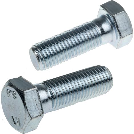 Vis à tête hexagonale, Acier Passivé, zinc, M20 x 65mm ( Prix pour Boîte de 10 )