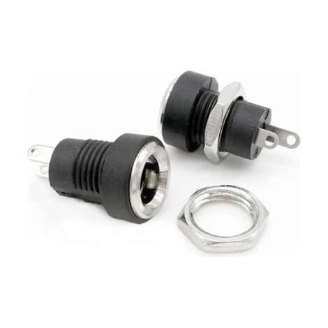 Lot de 4 Micro-interrupteur Micro-interrupteur 5/10 pièces D C-022B 3A 12v for prise d'alimentation cc prise femelle connecteur de montage sur panneau 5.5x2.1mm/5.5x2.5mm connecteur (1/4)