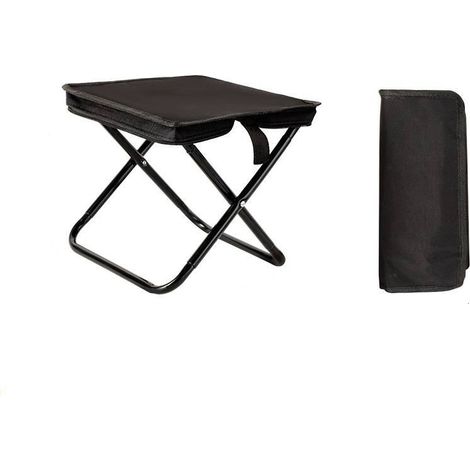 Sgabello da campeggio pieghevole, mini sgabello da campeggio pieghevole, sedia da campeggio pieghevole con borsa portaoggetti, sedile pieghevole ultraleggero per viaggi, giardino, pesca, barbecue, spi (1/5)