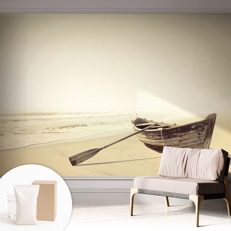 Fototapete Vliestapete mit Kleber - modern Wohnzimmer - Wanddekoration - einfach anzubringen Küstenruhe 312x219 cm (1/5)