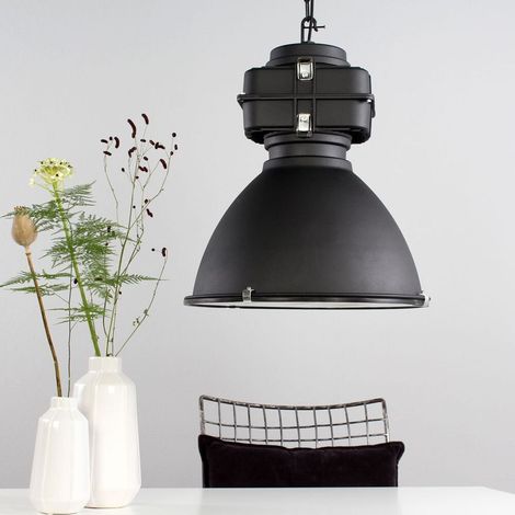 Mexlite - hängeleuchte - Densi - schwarz - glas metall - Ø 47cm - (1/5)