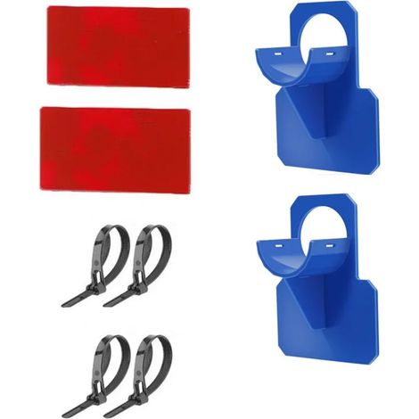 (2 pièces bleues) Supports de fixation pour tuyau de piscine Intex Bestway avec attache-câble, pour enfants et adultes (1/5)