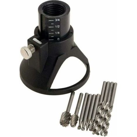 Kit de fixation rotatif multi-outils, pour guidage de coupe Foret de foret Rotary Multi Outil de coupe Guide de coupe contrôlée – 11 Set - (1/4)