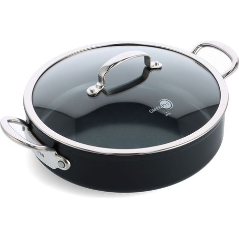 Greenpan - Sauteuse Barcelona pro 30 cm et son couvercle