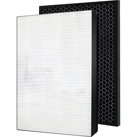Set di filtri HEPA e a carbone attivo compatibile con i purificatori d'aria Philips FY1413, FY1410 - AC1213, AC1214, AC1215, AC1217, AC2729 (1/3)