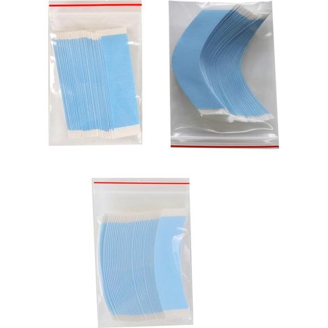 108 Pièces/Lot Bandeau en Dentelle Perruque Film Double Face C + CC + Bande Droite Bandes Adhésives D'Extension de Cheveux Imperméables pour Toupets/Perruque en Dentelle (1/5)