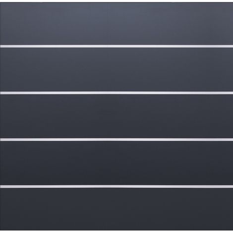 FARÖ-Serie HPL-Steckzaunsystem 1792x1775mm, Zaunset ANTHRAZIT
