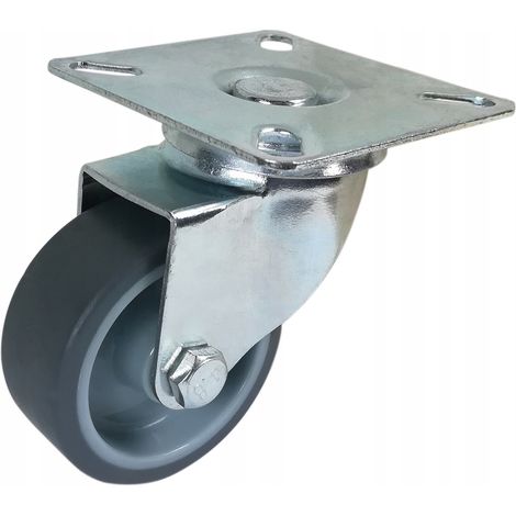 Juego de ruedas giratorias de goma, 50 mm, capacidad de carga: 40 kg (1/5)