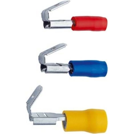 Fiche plate femelle avec dérivation - 0.5 - 1.5 mm² - rouge - par 100 - KLAUKE