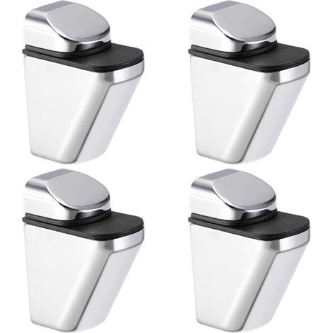 Lntyq Support Étagère Verre Tablette Fixation Pince Clip murale réglable alliage zinc massif 3-20mm 4Pcs 40x25x54mm (1/5)