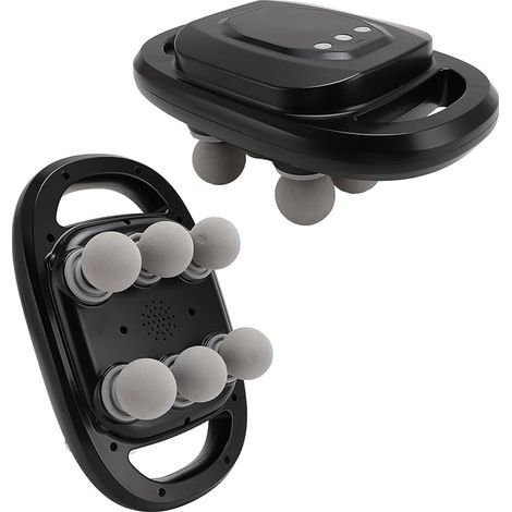 Pistolet de massage à six têtes pour sportifs, appareil de massage profond des tissus, rechargeable par USB, portable et sans fil, masseur de fascia à 9 vitesses, idéal pour abdos et muscles
