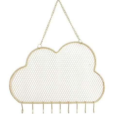 Soporte de pared para pendientes, organizador colgante para joyas y accesorios, almacenamiento elegante y que ahorra espacio - Crezuo