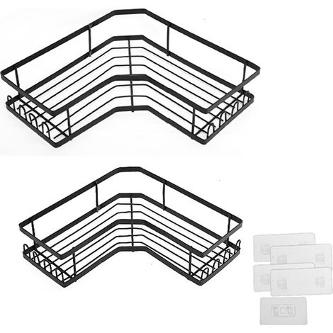 Duschablage ohne Percage, Duschablage für den Bain-Winkel, Duschablage für die Körperpflege, Corner Shower Caddy (1/5)