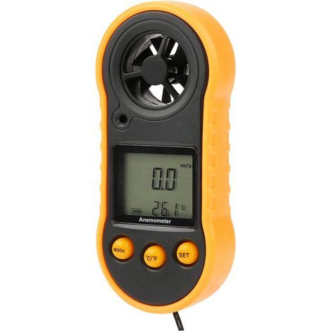 Anemometer, Windmesser, tragbares Windgeschwindigkeitsmessgerät für Zuhause, Büro, Auto-Klimaanlage (1/5)