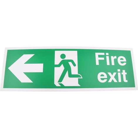 Panneau issue de secours RS PRO "Fire Exit", Plastique rigide ( Prix pour 1 )