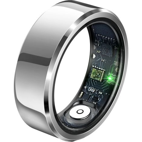 React Smart Ring Hell, Silber - 8